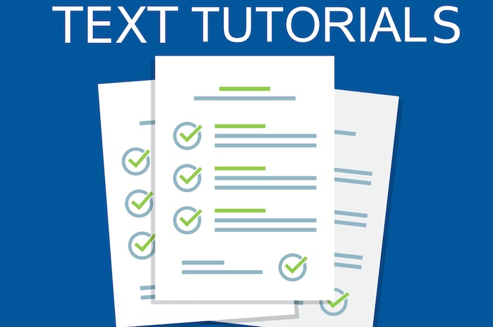 Text Tutorials