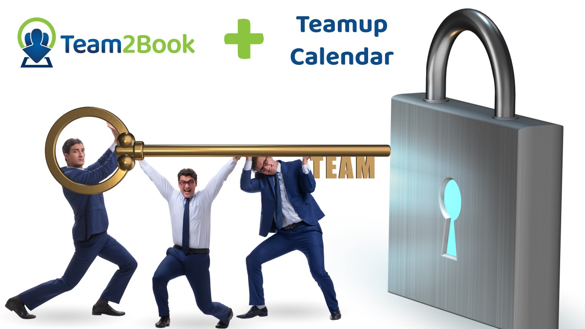 Teamup calendar plus the Team2Book availability scheduling app